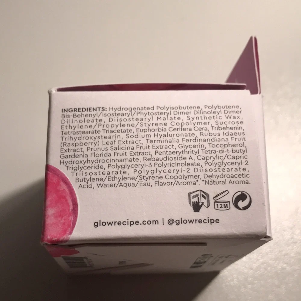 Glow Recipe Plum Plump Hyaluronic Gloss Balm 0.52 oz NEW